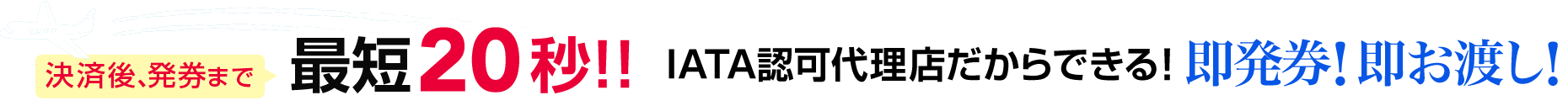 最短20秒で発券！海外航空券24時間365日オンライン予約発券可能！即発券・即お渡し！トラベリスト海外航空券